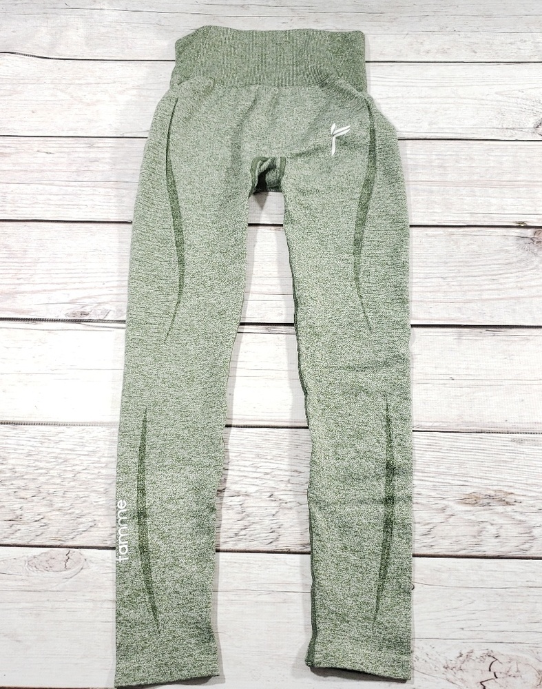Womens Famme Vortex Leggings sz small green M5